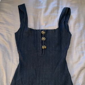 Missguided Knit Square Neck Bodysuit